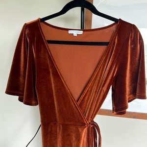 Rust Colored Velvet Baltic Born Dress